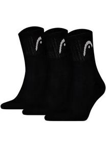 Kurzsocken Head "Socken All Sports Training Short Crew 3P 3er Pack", Herren, Gr. 39-42, schwarz, Obermaterial: 78% Baumwolle CO. 16% Polyester PES. 4% Polyamid PA. 2% Elasthan EL., Socken