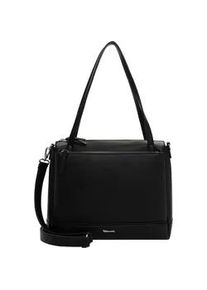 Shopper Tamaris "Shopper TAS Kennia", Damen, Gr. B/H/T: 32cm x 26cm x 12cm 0, schwarz (schwarz 100), Polyurethan, Taschen Shopper