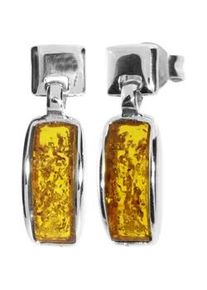 Paar Ohrstecker OSTSEE-SCHMUCK "- Feikje - Silber 925/000 - Bernstein" Gr. 19, silber (silber 925, silberfarben, wei&szlig;), Ohrringe, Damen, Silber 925 (Sterlingsilber)