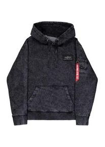 Hoodie Alpha Industries "Backprint Hoodie Vintage ", Herren, Gr. 3XL, schwarz, Obermaterial: 70% Baumwolle, 30% Polyester, regular fit, Sweatshirts Hoodie