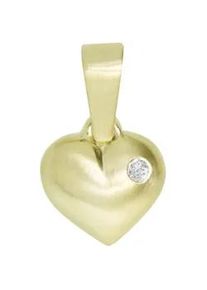 Kettenanh&auml;nger OSTSEE-SCHMUCK "- Herz - Gold 333/000 -" Gr. 15, gold (gold 333, goldfarben, gelb), Schmuckanh&auml;nger, Damen, Gelbgold 333, Kettenanh&auml;nger