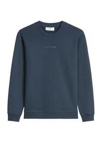 Marc O'Polo Sweatshirt MARC O'POLO DENIM "Sweatshirt Crew Neck, Print, Reg Fit 1er Pack", Herren, Gr. M, blau (dunkelblau (navy teal)), Obermaterial: 100% Baumwolle CO., Sweatshirts Sweatshirt