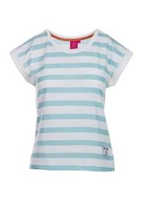 T-Shirt SALZHAUT "Shirt KAUKJE", Damen, Gr. L, beige (beige aqua), Obermaterial: 50% Baumwolle CO. 50% Polyester PES., Shirts T-Shirt