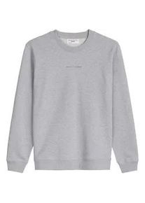 Marc O'Polo Sweatshirt MARC O'POLO DENIM "Sweatshirt Crew Neck, Print, Melange, Reg Fit 1er Pack", Herren, Gr. L, grau (hellgrau), Obermaterial: 100% Baumwolle CO., Sweatshirts Sweatshirt