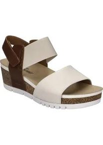 Sandale Josef Seibel "Quinn 09, creme-kombi", Damen, Gr. 40, beige (creme, kombi), Obermaterial: 100% Rindsleder Leather cow., Schuhe Sandale
