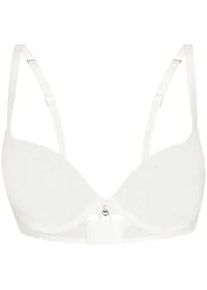 Sassa Mode Push-up-BH SASSA "Push Up-BH PURE ANIMAL", Damen, Gr. 70, Cup C, beige (ivory), Stoff, Obermaterial: 85% Polyester PES. 15% Elasthan EL., BHs Push-up-BH