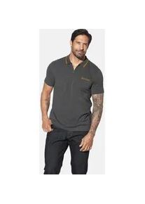 Poloshirt Jan Vanderstorm "Poloshirt JOHAR", Damen, Gr. 4XL, grau (dunkelgrau), Obermaterial: 60% Baumwolle CO. 40% Polyester COOLMAX PES(Coolmax)., Shirts