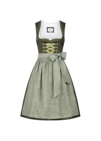 N&uuml;bler Dirndl N&Uuml;BLER "Dirndl midi Ginger", Damen, Gr. 38, EURO, gr&uuml;n (oliv), Obermaterial: 100% Polyester PES., Kleider