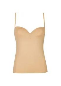 BH-Hemd Nina von C. "BH Hemd mit gemoldeter B&uuml;ste Secret", Damen, Gr. 75, Cup A, beige (caramel), Obermaterial: 95% Polyamid PA. 5% Elasthan EL., BHs BH-Hemd