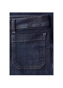 Slim-fit-Jeans STREET ONE STUDIO, Damen, Gr. 30, L&auml;nge 28, dunkelblau washed, Jeans, 89% Baumwolle, 8% Polyester, 3% Elasthan, unifarben, kn&ouml;chelfrei, Jeans Slim-fit-Jeans, 5-Pocket-Style