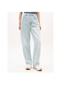 Weite Jeans Tommy Hilfiger, Damen, Gr. 29, L&auml;nge 30, tam, Denim/Jeans, Obermaterial: 100% Baumwolle, unifarben, weit kurz, Jeans, mit 5-Pocket-Design