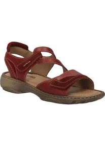 Sandale Josef Seibel "Debra 25, rot", Damen, Gr. 38, rot, Obermaterial: 100% Rindsleder Leather cow., Schuhe Sandale