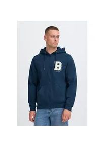 Kapuzenpullover Blend "BHBadel", Herren, Gr. S, blau (marineblaus), Sweatware, 60% Baumwolle, 40% Polyester, unifarben, normal normal, ohne Ausschnitt, Pullover Kapuzenpullover, Gem&uuml;tliche Sweatjacke mit Kapuze und Stickerei