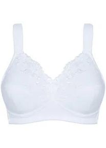 Entlastungs-BH SuSa "Entlastungs BH ohne B&uuml;gel Basic", Damen, Gr. 80, Cup C, wei&szlig;, Stoff, Obermaterial: 45% Polyamid PA. 43% Baumwolle CO. 8% Elasthan EL. 4% Polyester PES., BHs Entlastungs-BH