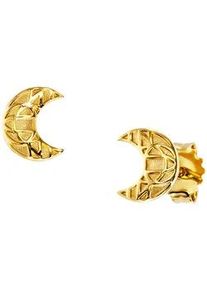 CAI Paar Ohrstecker CA&Iuml; "925 Sterling Silber vergoldet Mond", gelb, Ohrringe, Damen, one-size, Silber 925 (Sterlingsilber)