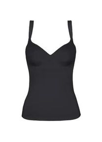 BH-Hemd Viania "BH Hemd Basic", Damen, Gr. 75, Cup C, schwarz, Stoff, Obermaterial: 90% Polyamid PA. 10% Elasthan EL., BHs BH-Hemd