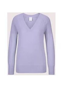 Madeleine Mode Longpullover MADELEINE "Pullover Kaschmirpullover mit V-Ausschnitt", Damen, Gr. 34, lila (hellamethyst), Obermaterial: 100% Kaschmir WS., Modern, Pullover Longpullover, Edles Maschenbild