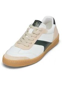Marc O'Polo Sneaker MARC O'POLO "mit edlem Rindleder", Herren, Gr. 42, wei&szlig;, skipping stone, Obermaterial: 89% Leder (Rind), 11% Polyurethan, unifarben, Schuhe Sneaker