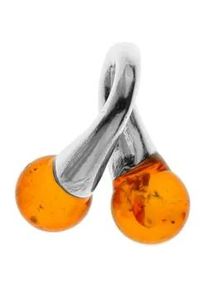 Kettenanh&auml;nger OSTSEE-SCHMUCK "- Doppelkelch - Silber 925/000 - Bernstein" Gr. 14, silber (silber 925, silberfarben, wei&szlig;), Schmuckanh&auml;nger, Damen, Silber 925 (Sterlingsilber), Kettenanh&auml;nger