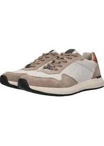 Sneaker Salamander, Herren, Gr. 42, beige, kombiniert, Leder, Schuhe Sneaker, Schn&uuml;rschuh, Halbschuh, Freizeitschuh