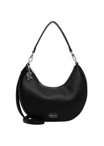 Beuteltasche Tamaris "Beutel TAS Katharina", Damen, Gr. B/H/T: 31cm x 28cm x 10cm 0, schwarz (schwarz 100), Polyurethan, Taschen Beuteltasche