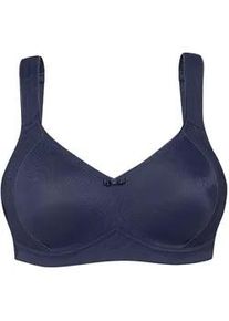 Minimizer-BH SuSa "Minimizer BH ohne B&uuml;gel Milano", Damen, Gr. 90, Cup C, blau (marine), Stoff, Obermaterial: 80% Polyamid PA. 17% Elasthan EL. 3% Baumwolle CO., BHs Minimizer-BH
