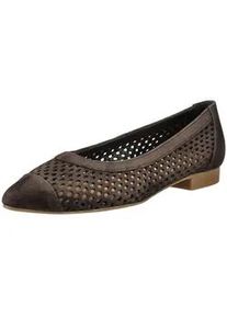 Ballerina Paul Green "Paul Green Ballerinas Leder", Damen, Gr. 40, moro, Leder, Schuhe Ballerina