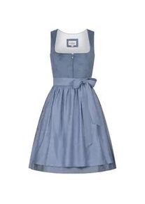 N&uuml;bler Dirndl N&Uuml;BLER "Dirndl mini Kaja", Damen, Gr. 36, EURO, blau, Obermaterial: 100% Polyester PES., Kleider