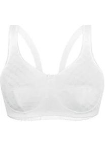 Sassa Mode Soft-BH SASSA "Soft BH COTTON JACQUARD", Damen, Gr. 100, Cup E, wei&szlig;, Stoff, Obermaterial: 58% Baumwolle CO. 38% Polyester PES. 4% Elasthan EL., BHs Soft-BH