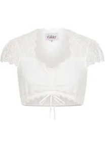 N&uuml;bler Dirndlbluse N&Uuml;BLER "Dirndlbluse kurzarm Lisaa", Damen, Gr. 34, beige (natur), Obermaterial: 86% Nylon NY. 14% Elasthan EL., Blusen Dirndlbluse