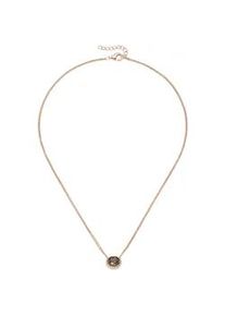 Collier Smart Jewel "mit wei&szlig;en und braunem Zirkonia, Silber 925", braun, Halsketten, Damen, 45cm, Silber 925 (Sterlingsilber), Collier