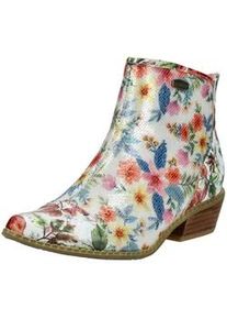 Stiefelette Laura Vita "Laura Vita Stiefelette Leder/Textil", Damen, Gr. 42, wei&szlig;, Leder, Textil, Schuhe Stiefelette