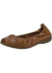 Ballerina Josef Seibel "Josef Seibel Ballerinas Nappaleder", Damen, Gr. 39, beige, Nappaleder, Schuhe Ballerina