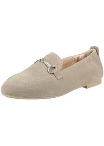 Slipper Nero Giardini "Nero Giardini Slipper Veloursleder", Damen, Gr. 39, beige, Veloursleder, Schuhe Slipper