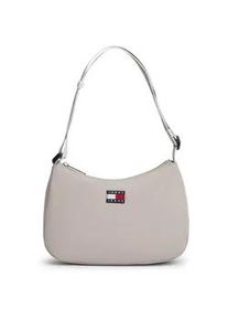 Tommy Hilfiger Schultertasche TOMMY JEANS "TJW ESS DAILY SHOULDER BAG", Damen, Gr. B/H/T: 25cm x 18cm x 8cm, taupe, Textil, Taschen Schultertasche, Damen Umh&auml;ngetasche, Handtasche, Tragetasche mit Logo-Aufn&auml;her