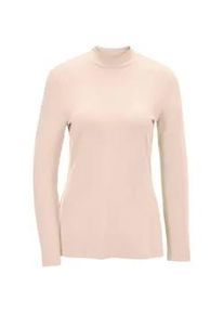 Longpullover GOLDNER "Stehkragenshirt mit Langarm", Damen, Gr. 54, wei&szlig; (cremewei&szlig;), Obermaterial: 95% Modal CMD. 5% Elasthan EL., Sonstiges, Pullover Longpullover, Ohne