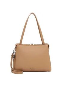 Shopper Tamaris "Shopper TAS Katharina", Damen, Gr. B/H/T: 30,5cm x 26cm x 12cm 0, beige (sand 420), Polyurethan, Taschen Shopper
