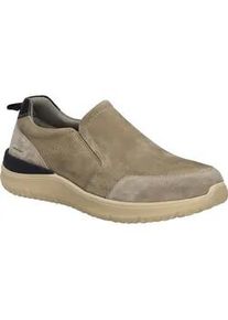 Slipper Josef Seibel "Wales 04, sand-kombi", Herren, Gr. 47, beige (sand, kombi), Obermaterial: 100% Rindsleder Leather cow., Schuhe Slipper