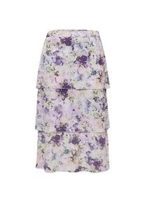 Jerseyrock GOLDNER "Leicht schwingender Druckrock", Damen, Gr. 50, gr&uuml;n (waldbeere, lindgr&uuml;n), Obermaterial: 100% Polyester PES., normal, R&ouml;cke, gef&uuml;ttert