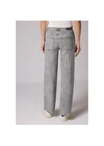 Loose-fit-Jeans Street One, Damen, Gr. 31, L&auml;nge 30, grau random washed, Jeans, 87% Baumwolle, 10% Polyester, 3% Elasthan, unifarben, lang, Jeans, High Waist