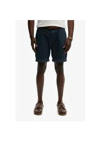 Chinoshorts Superdry "PREMIUM REGULAR CHINO SHORT", Herren, Gr. 38, N-Gr, eclipse navy, Web, Obermaterial: 98% Baumwolle, 2% Elasthan, unifarben, relaxed fit knielang, Hosen Chinoshorts