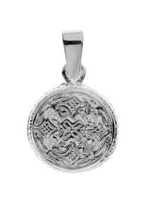 Kettenanh&auml;nger OSTSEE-SCHMUCK "- Hiddensee 13 mm rund - Silber 925/000 -" Gr. 21, silber (silber 925, silberfarben, wei&szlig;), Schmuckanh&auml;nger, Damen, Silber 925 (Sterlingsilber), Kettenanh&auml;nger