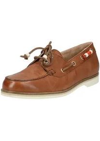 Mokassin Paul Green "Paul Green Mokassin Glattleder", Damen, Gr. 41, braun, Glattleder, Schuhe Mokassin