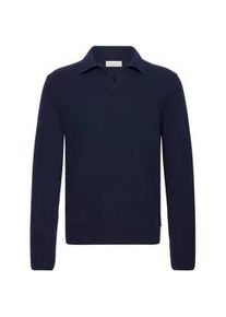 Longsleeve Casual Friday "Strickpullover CFKARL LAMBSWOOL", Herren, Gr. S, blau (navy blazer), Obermaterial: 80% Wolle mw. 20% Polyamid PA., Pullover