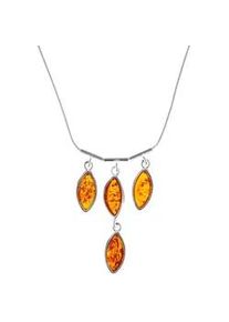 Collier OSTSEE-SCHMUCK "- Tadira - Silber 925/000 - Bernstein" Gr. 45, silber (silber 925, silberfarben, wei&szlig;), Halsketten, Damen, Silber 925 (Sterlingsilber), Collier