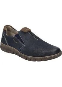 Slipper Josef Seibel "Steffi 65, ocean-kombi", Damen, Gr. 42, blau (ocean, kombi), Obermaterial: 100% Rindsleder Leather cow., Schuhe Slipper