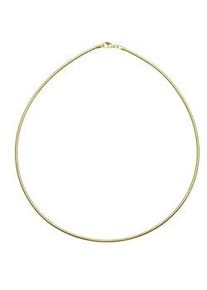 Halsreif OSTSEE-SCHMUCK "- Omega 2,2 mm - Silber 925/000, vergoldet -" Gr. 42, gold (goldfarben, gelb), Halsketten, Damen, 42, Silber 925 (Sterlingsilber)