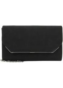 Clutch Tamaris "Clutch TAS Amalia", Damen, Gr. B/H/T: 22cm x 13cm x 4cm 0, schwarz (schwarz 100), Polyurethan, Taschen