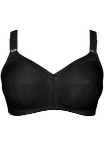 B&uuml;gelloser BH LISCA "BH ohne B&uuml;gel Mirelas", Damen, Gr. 95, Cup C, schwarz, Stoff, Obermaterial: 55% Polyamid PA. 25% Elasthan EL. 20% Baumwolle CO., BHs
