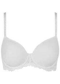 T-Shirt-BH Nina von C. "Spacer BH mit B&uuml;gel Millefleurs", Damen, Gr. 75, Cup B, wei&szlig;, Obermaterial: 85% Polyamid PA. 15% Elasthan EL., BHs T-Shirt-BH